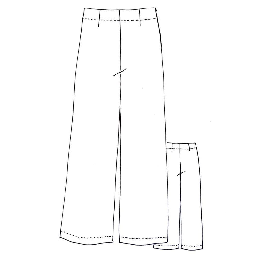Chiara Pants Sewing Pattern - Premium Tessuti Fabrics for Women's Fashion DIY - Perfect for Casual Wear, Office Outfits & Special Occasions