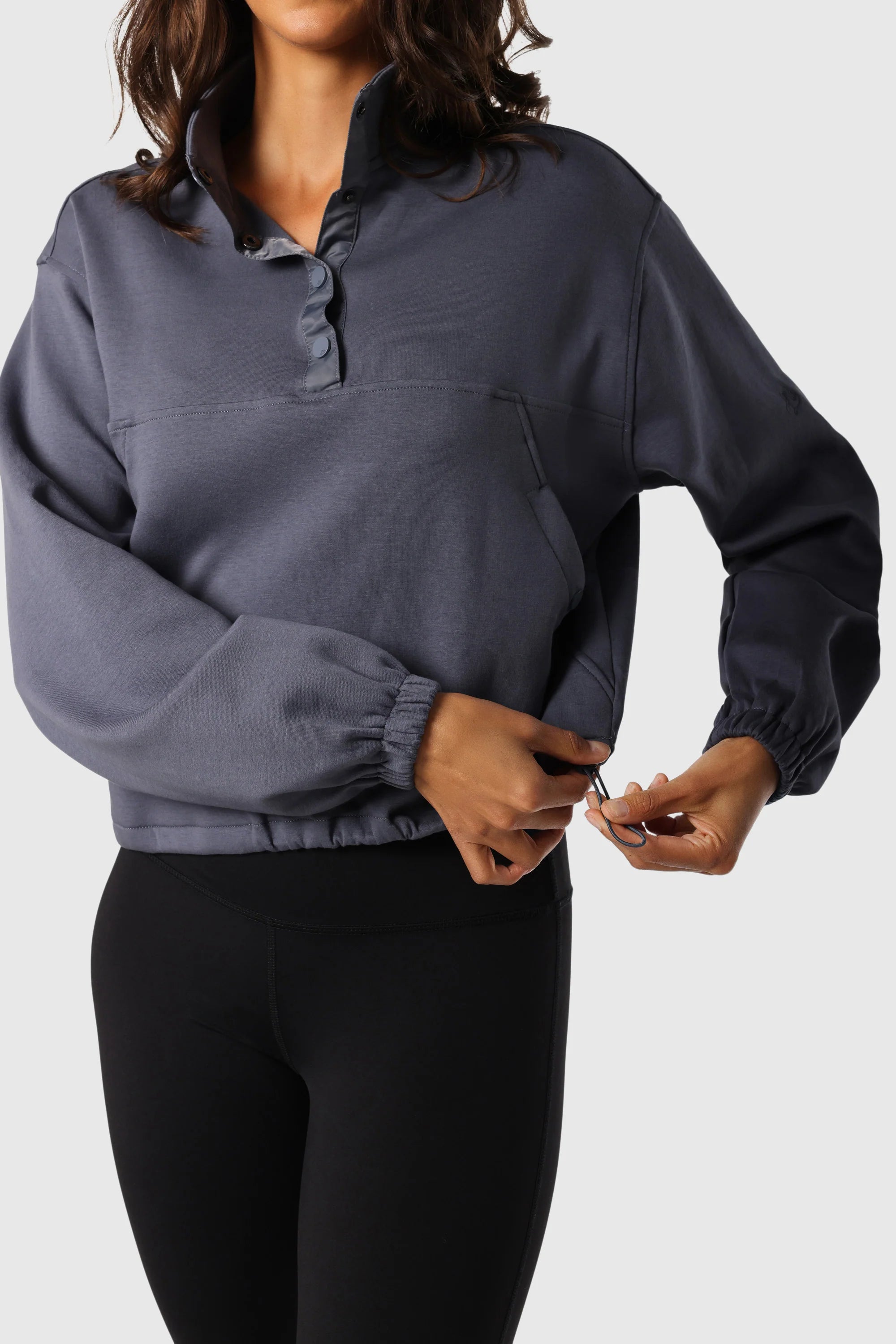 Black Snap Pullover Hoodie - Stylish & Comfortable for Casual Wear, Gym, and Outdoor Activities