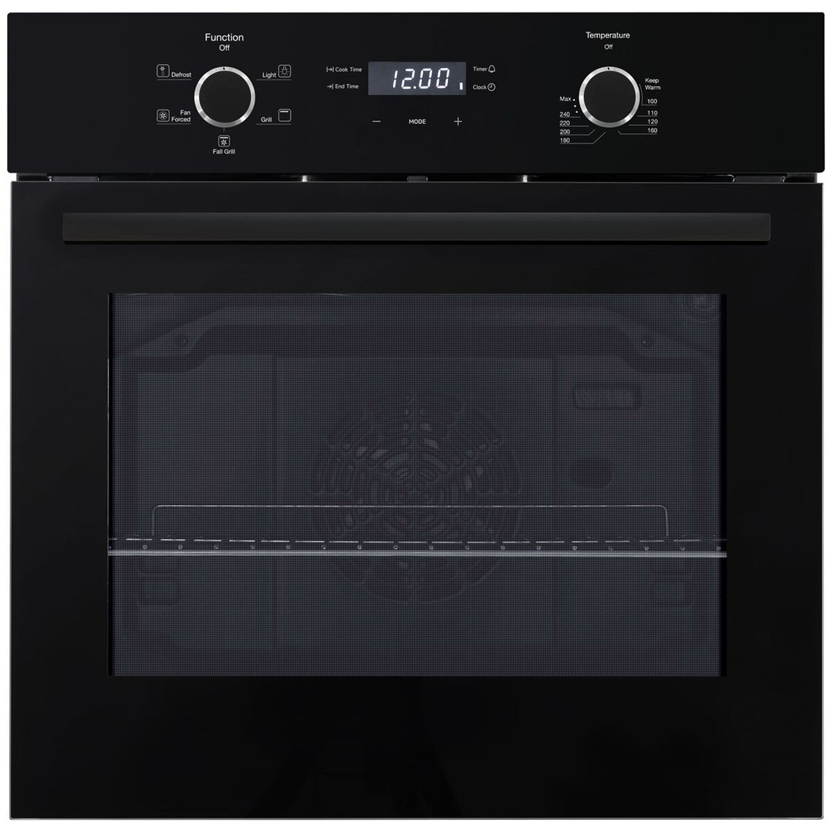 Emilia 60cm Built-In Fan Forced Oven with 10 Amp Plug - EMF65EN Model | Carton Damaged but Fully Warranty | Perfect for Small Kitchens & Compact Spaces
