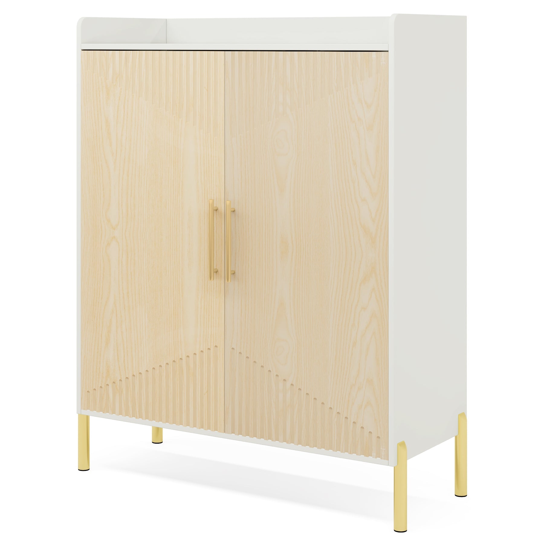 30 Pairs Shoe Cabinet Organizer - 6 Tier Modern Shoe Rack with Doors for Entryway, Closet & Bedroom Storage | Space Saving Shoe Storage Solution for Home & Office