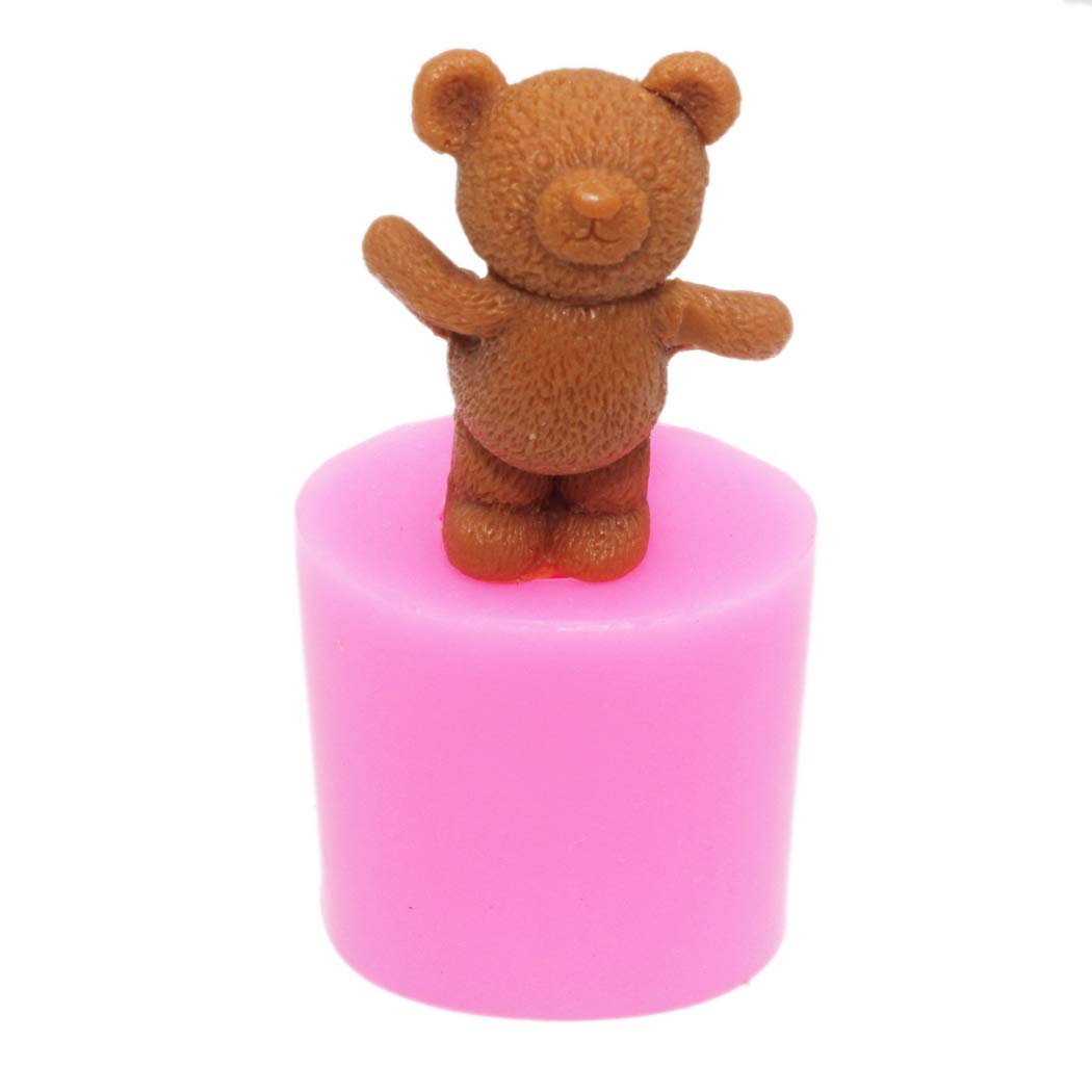 Bear 0466 Silicone Soap Molds for DIY Crafting - 6 Cavity Handmade Soap Making Kit - Perfect for Homemade Soaps, Candles, Bath Bombs & Resin Crafts (Floral Design)