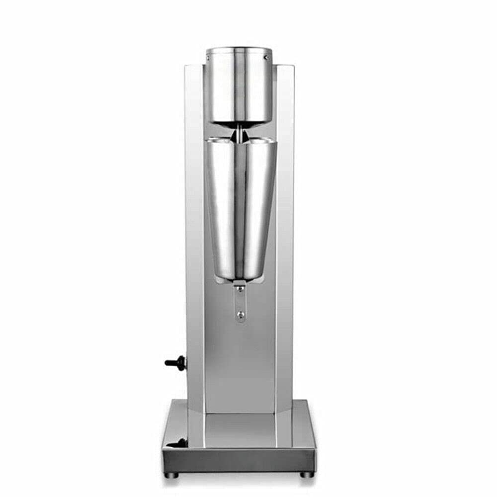 Stainless Steel Electric Milkshake Maker Kit - 180W Single Head Classic Milk Shaker Machine with 650ml Cup, Milk Frother Mixer for Smoothies, Coffee, Tea, Juice - Perfect for Home, Cafes & Restaurants
