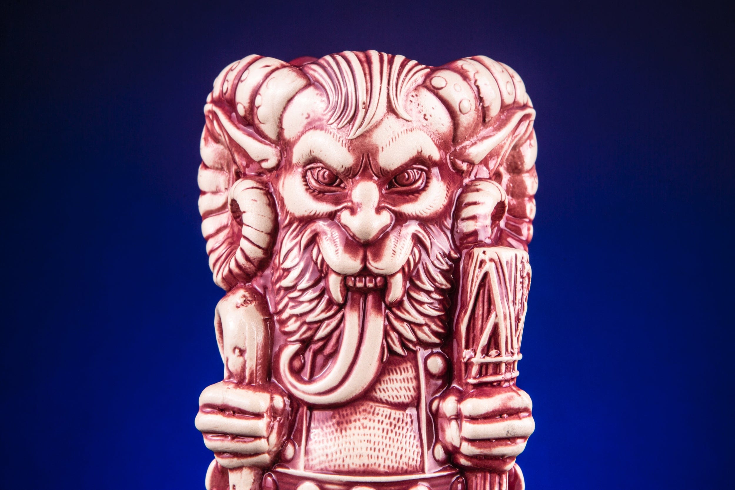Krampus Designer Series Tiki Mug - Handcrafted Ceramic Halloween Collectible Cup for Cocktails, Coffee & Home Decor | Perfect for Themed Parties, Barware & Gift Giving