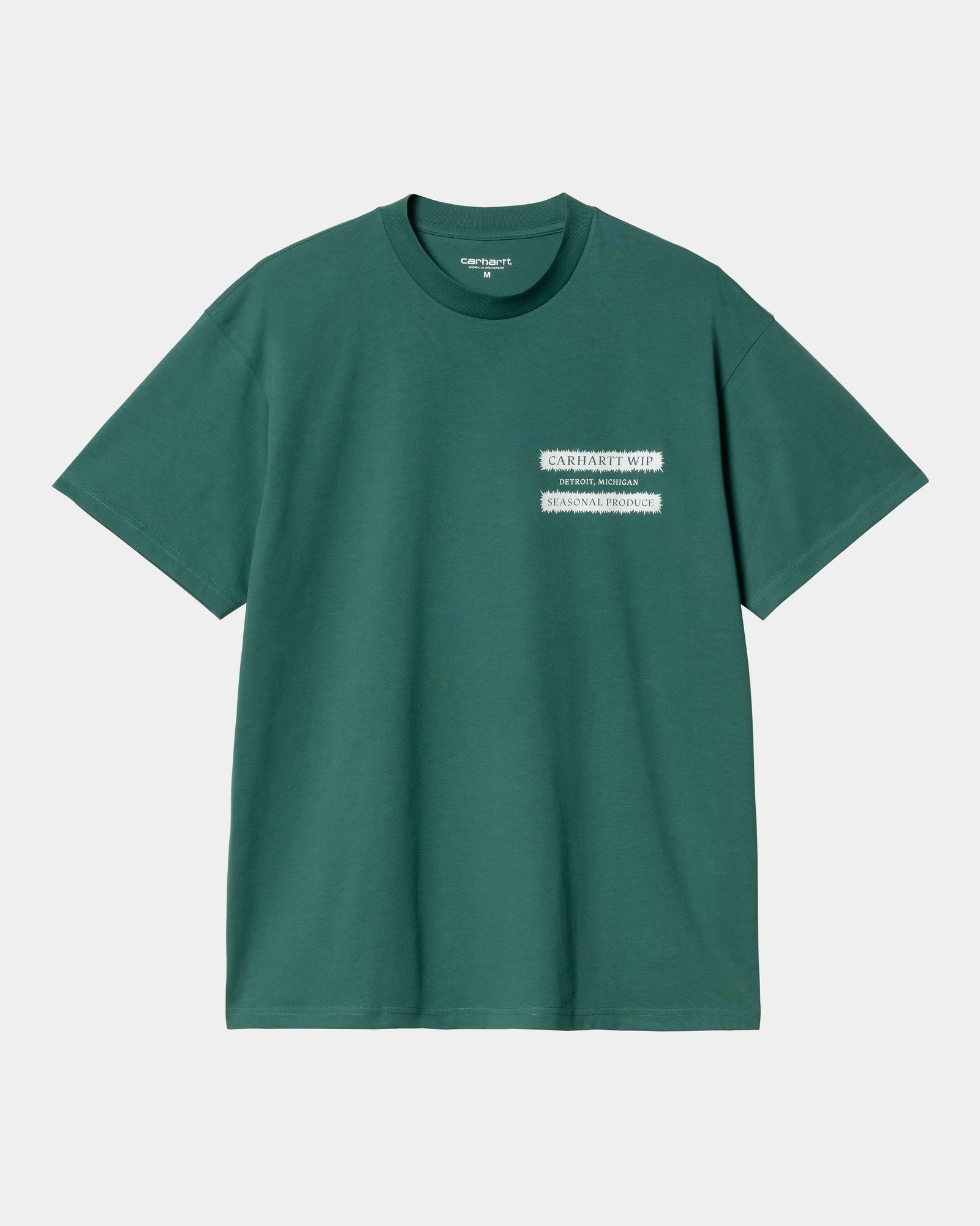 Premium Cotton Catalogue T-Shirt | Rainforest Green & White | Eco-Friendly Casual Wear for Men & Women