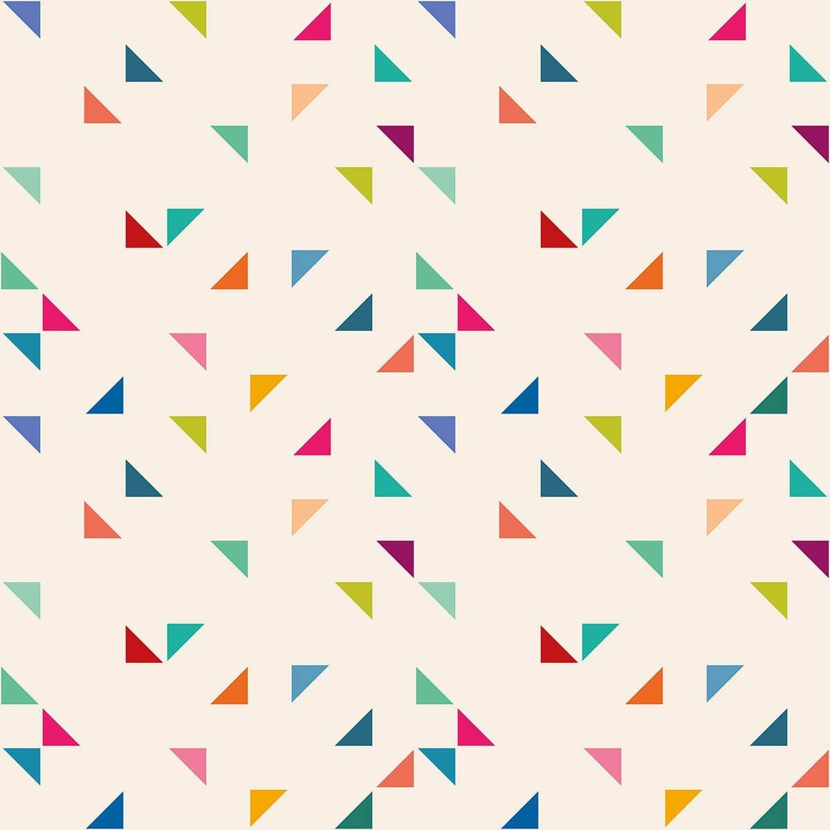 Violet and Orange Geometric Baby Peel and Stick Removable Wallpaper 3497 - Nursery Decor, Kids Room, Playroom, Bedroom Wall Stickers