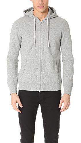 Reigning Champ Men's Mid Weight Terry Full Zip Hoodie - Premium Cotton Sweatshirt for Casual Wear & Gym Workouts