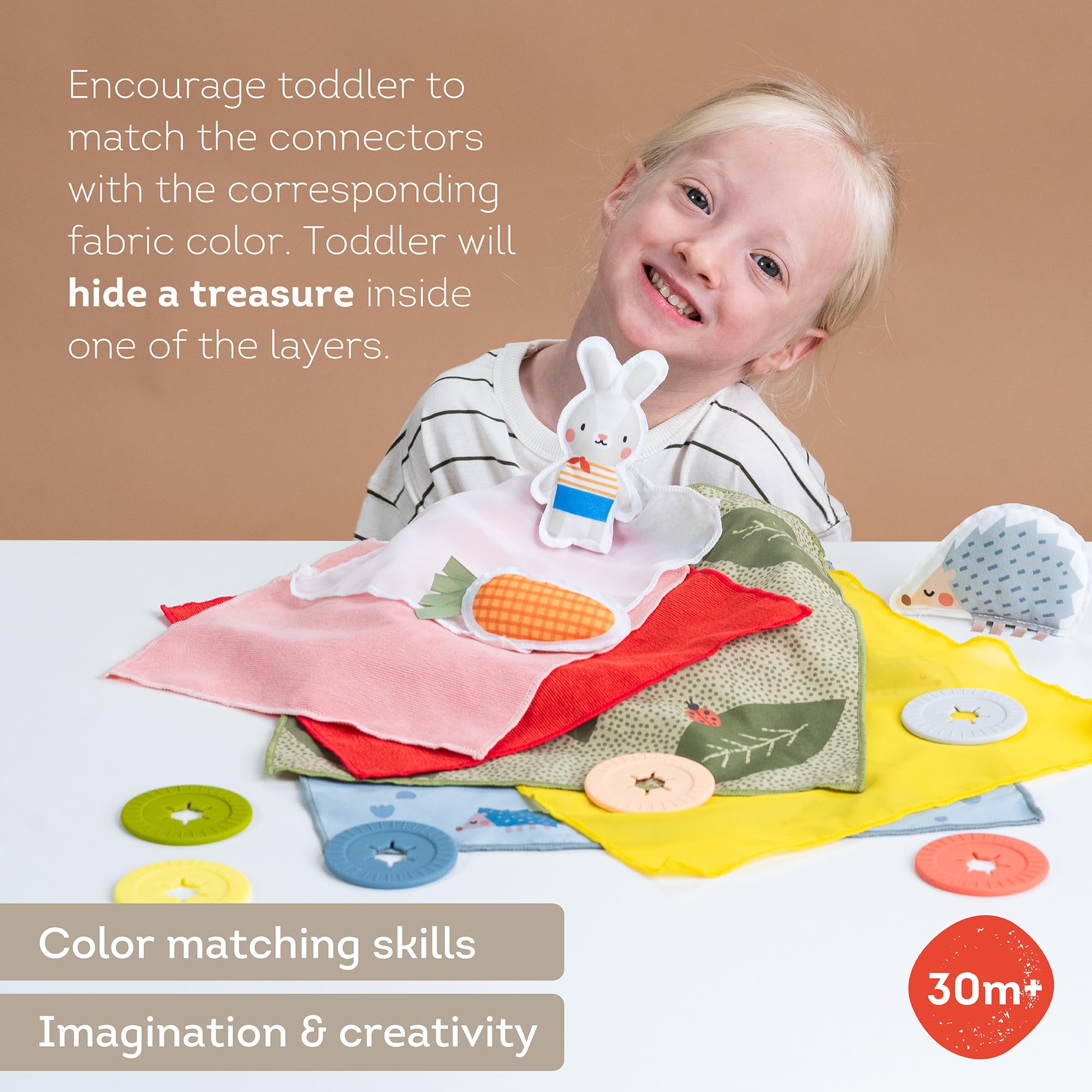 Taf Toys 13335 Peek-A-Boo Baby Activity Toy - Interactive Sensory Play for Infants & Toddlers - Perfect for Nursery, Playtime & Early Learning Development