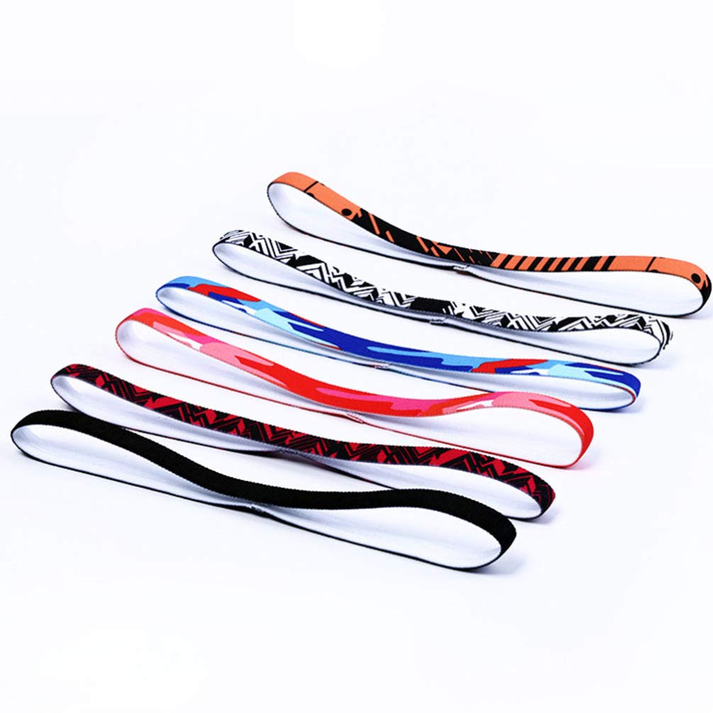 3 Pack Sweat Headbands for Women & Men - Elastic Sports Headband for Running, Workout, Fitness, Yoga - Non-Slip Hair Band & Turban Scarf for Active Lifestyles