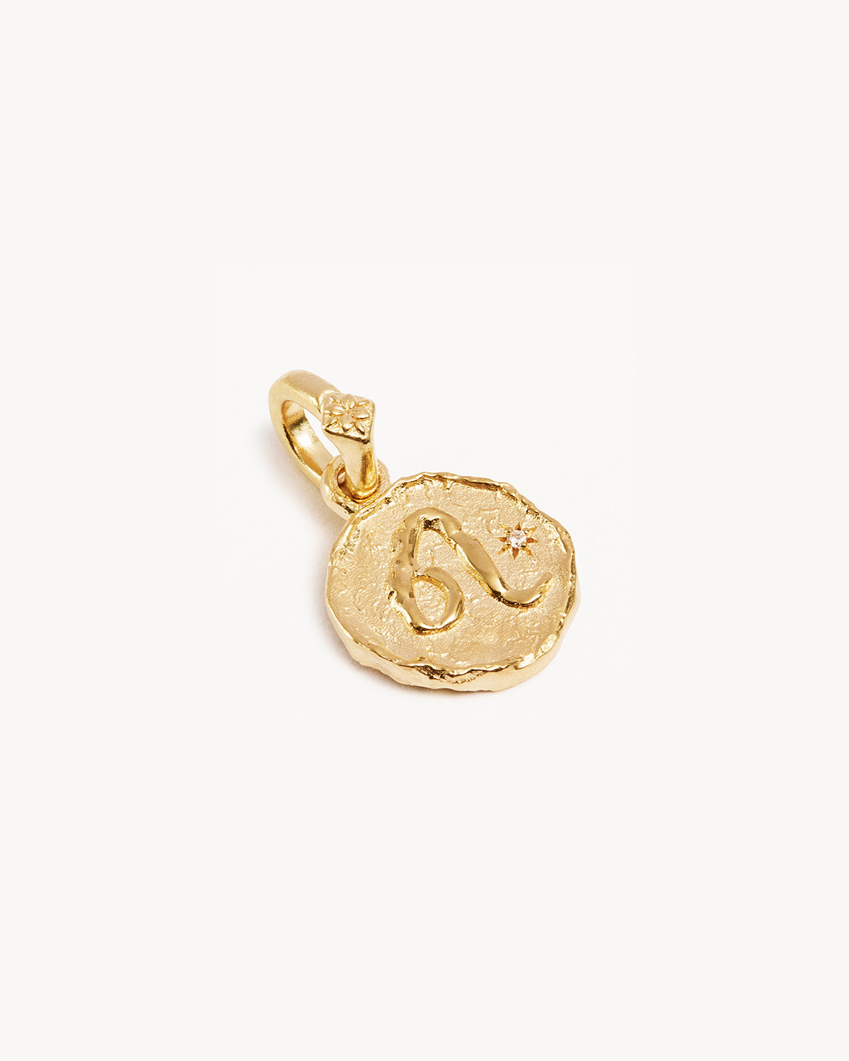 18K Gold Vermeil Cosmic Love Zodiac Pendant Necklace - Leo Horoscope Jewelry for Women, Perfect Gift for Birthday, Anniversary & Valentine's Day