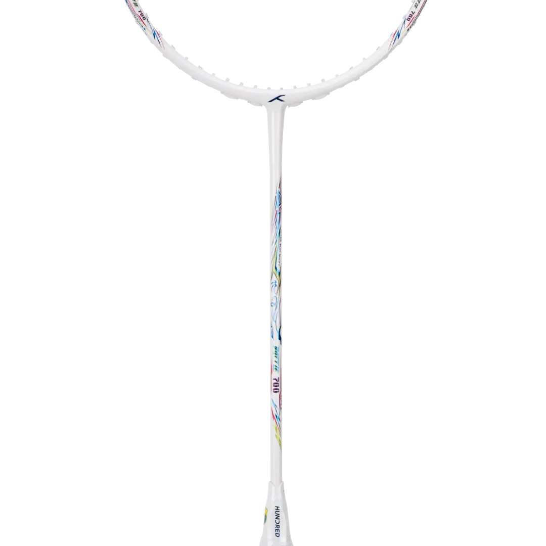 HNDRD Battle 700 Professional Badminton Racket - Carbon Fiber Shaft with High Tension String - Perfect for Tournaments & Training Sessions