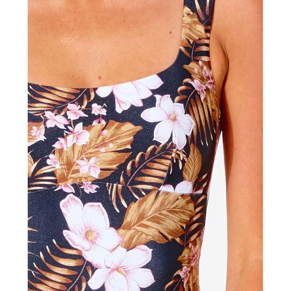 Rip Curl Playabella One-Piece Swimsuit - Black, XS | Women's Slimming Bathing Suit for Surfing, Swimming & Beach Vacations