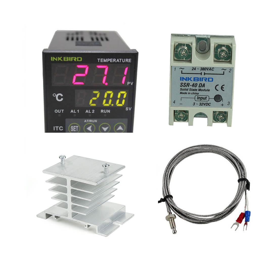 PID Temperature Controller ITC 100VH Kit - Digital Thermostat for Home Brewing, Sous Vide, Aquarium & Reptile Heating - Precise Temperature Control System