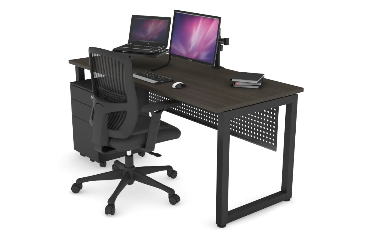Quadro Loop Legs Office Desk - 1600L x 700W Modern Workstation for Home & Office - Perfect for Remote Work, Study & Conference Rooms