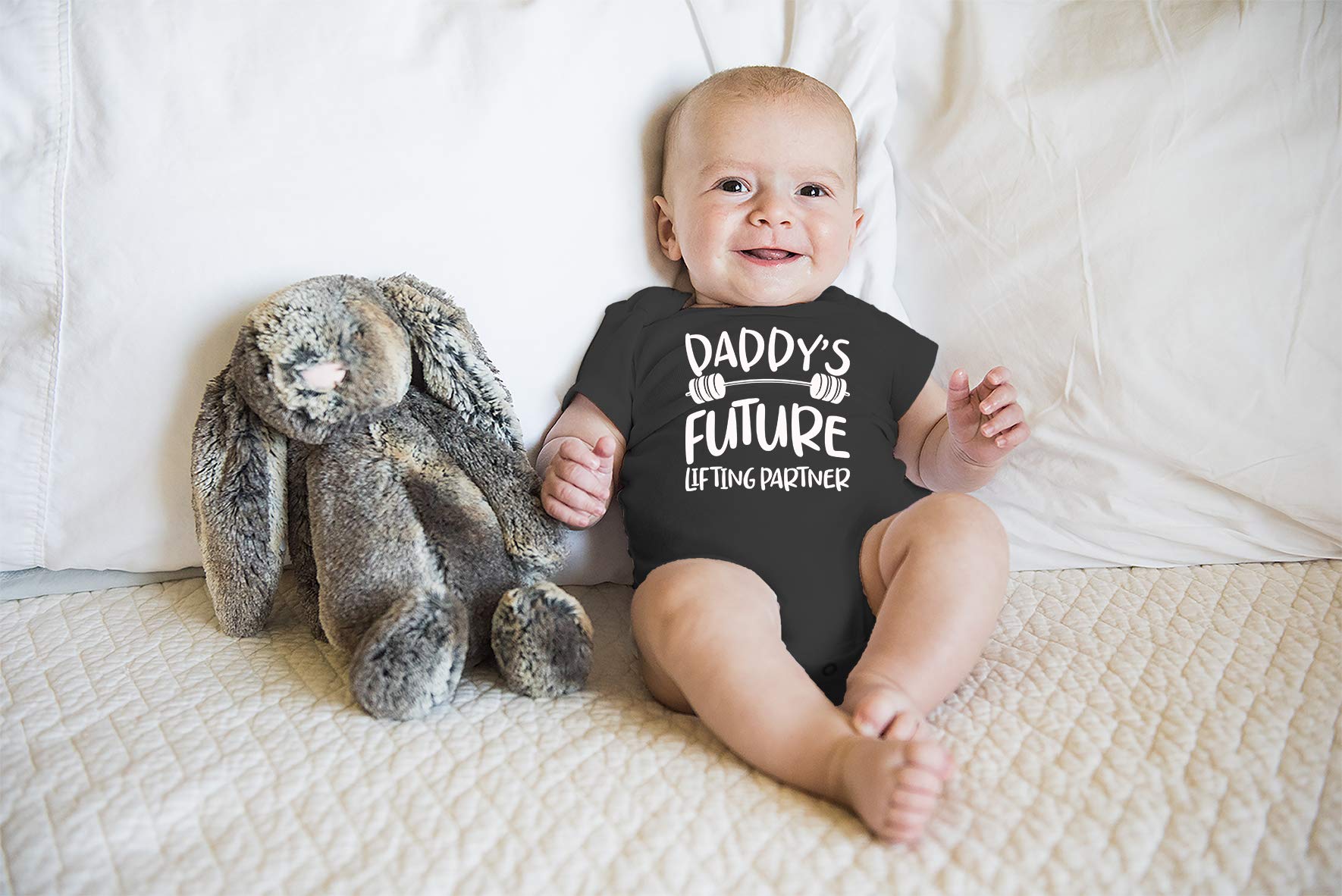 Funny Baby Romper - Daddy's Future Lifting Partner for Playtime