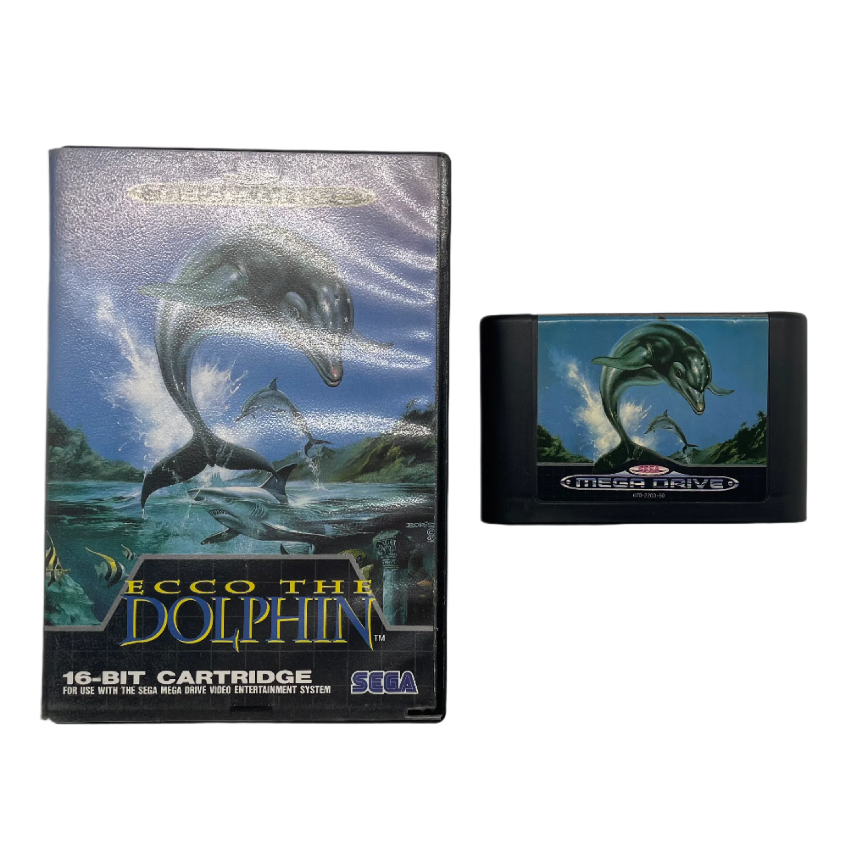 Ecco The Dolphin Classic Sega Mega Drive Game - PAL Version - Retro Gaming for Collectors & Nostalgic Gamers - Perfect for 90s Themed Parties & Vintage Gaming Setups
