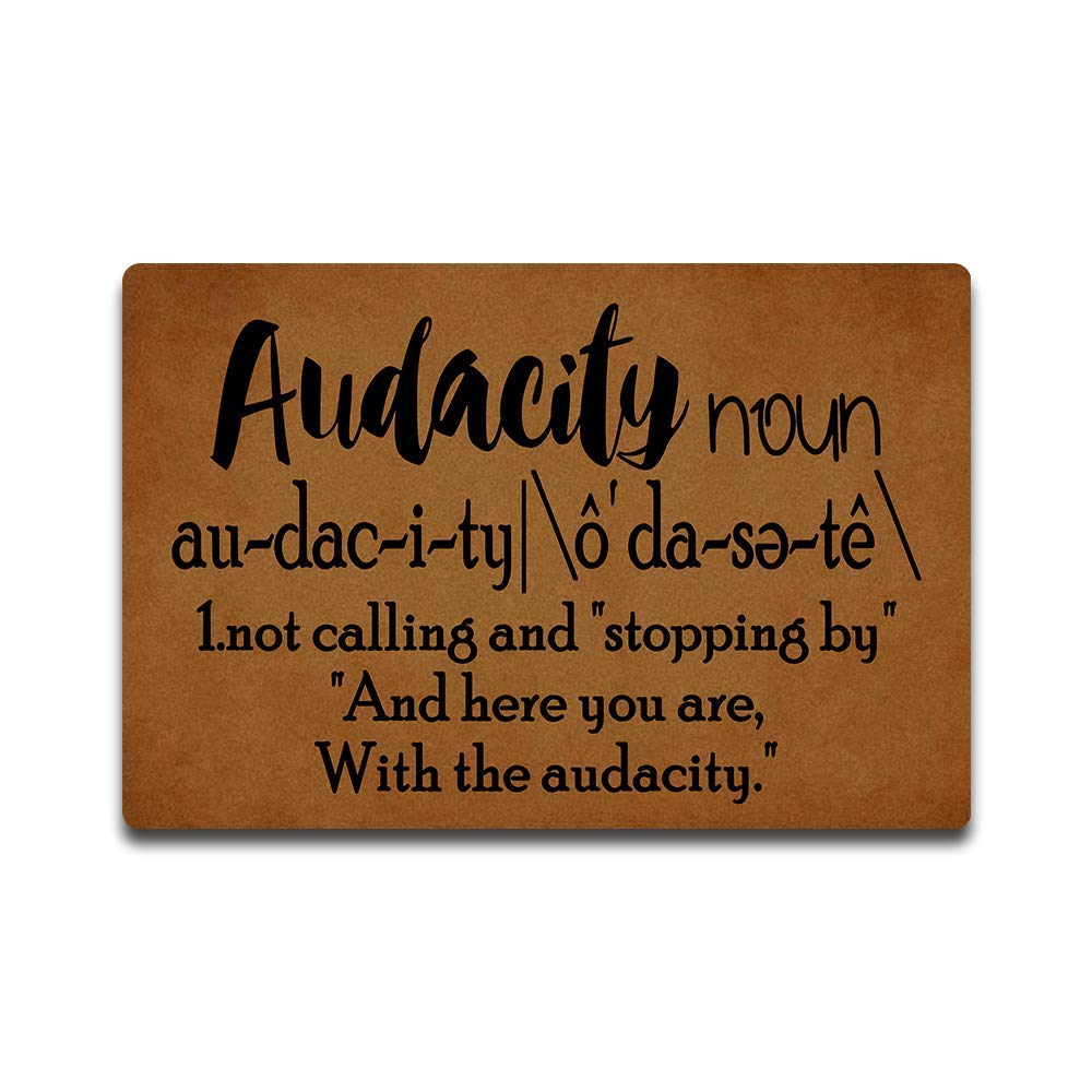 Personalized Monogram Doormat - Funny Farmhouse Welcome Mat for Indoor & Outdoor Use - 23.6