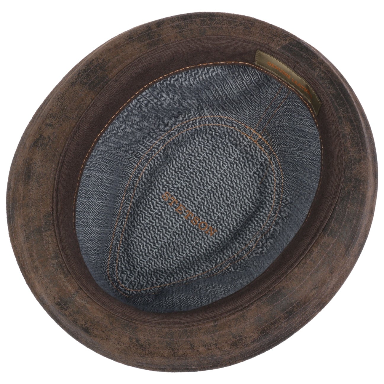 Stetson Radcliff Leather Player Hat – Premium Genuine Leather Cowboy Hat for Men – Perfect for Western Rides, Country Music Festivals & Outdoor Adventures