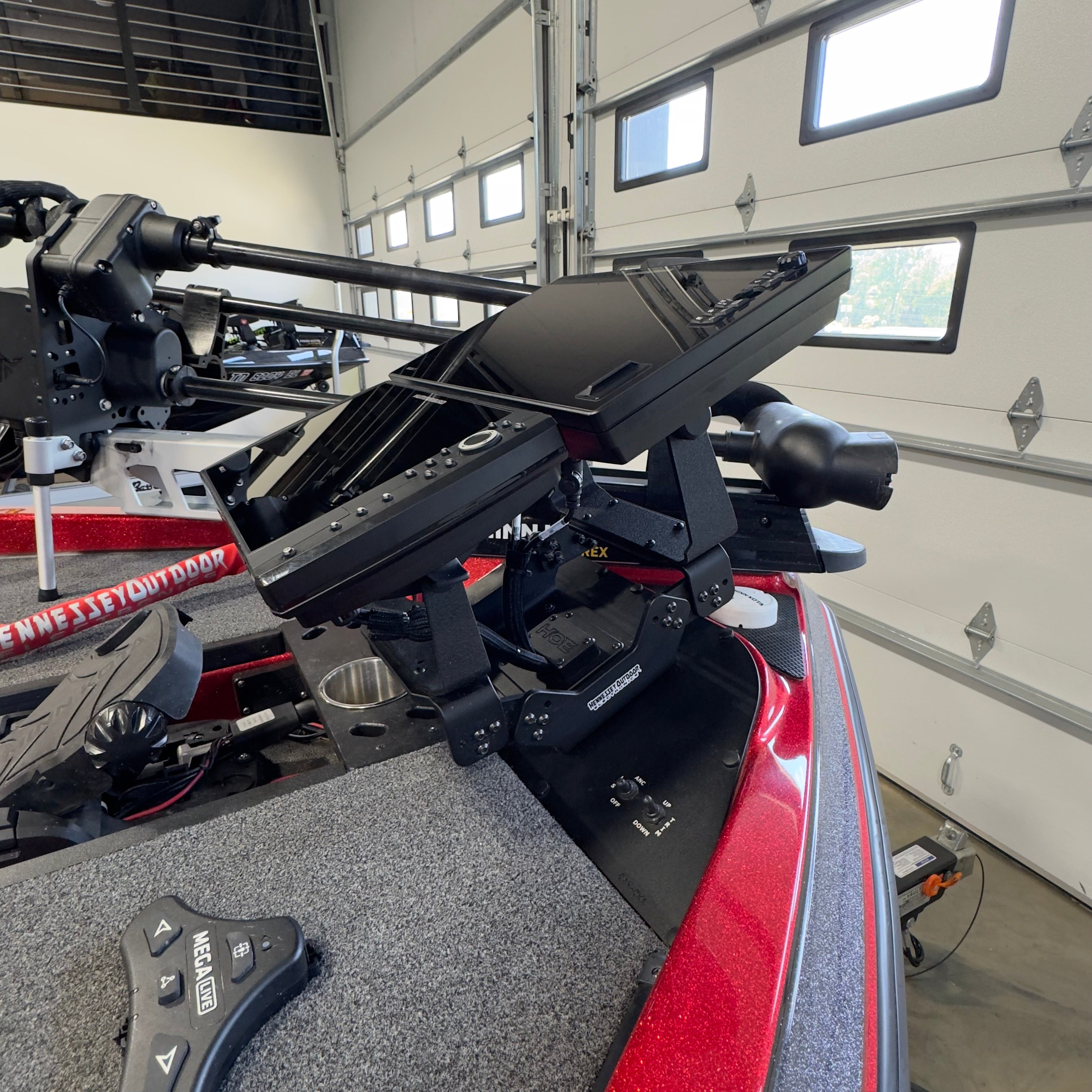 H.O.E. Dual Bow Mount System for Caymas CX18/CX19 2019+ Boats - Perfect for Fishing & Marine Navigation Accessories