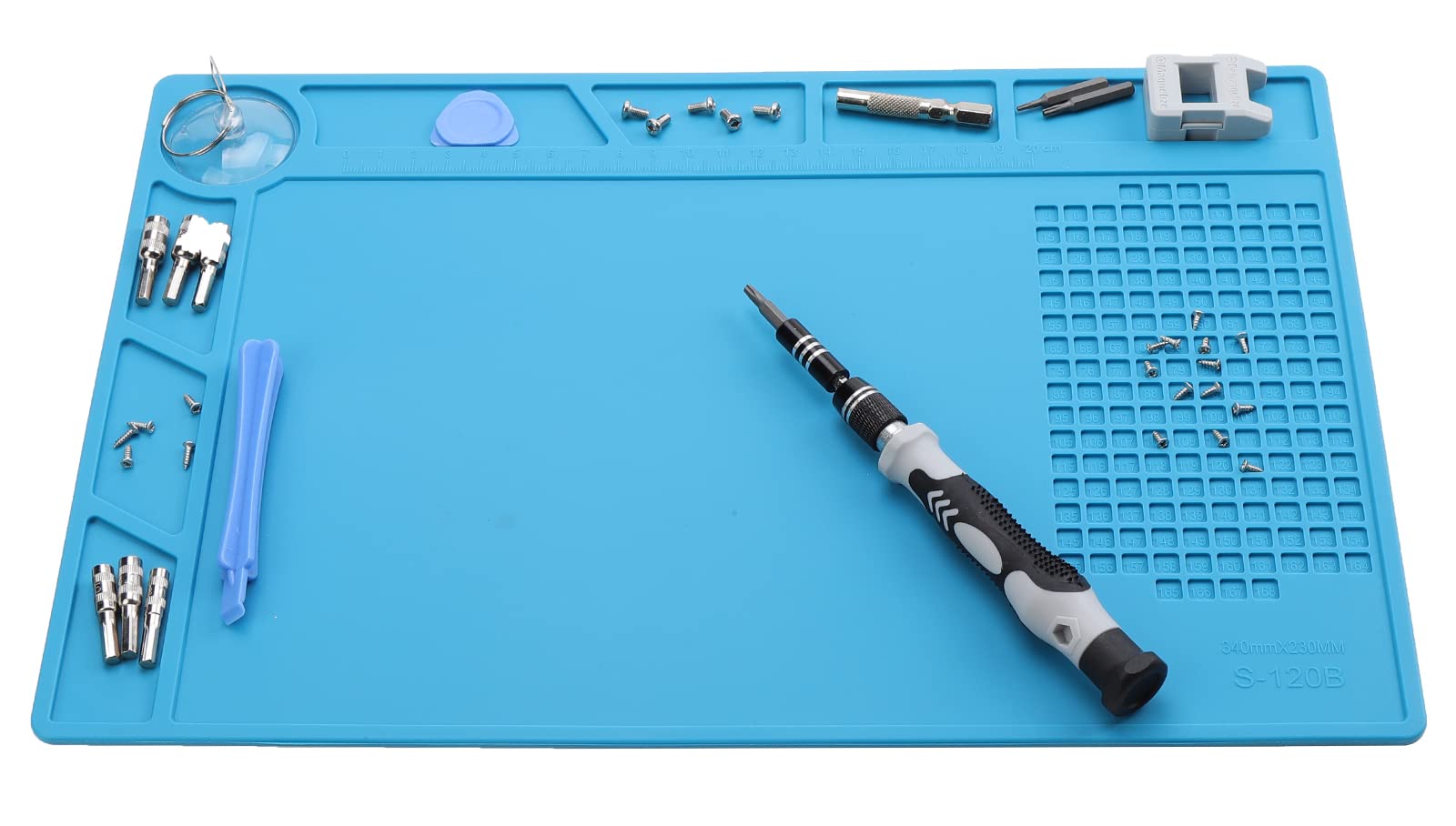 Heat-Resistant Silicone Soldering Mat - Flexible Electronics Repair Pad for Welding & Soldering Stations - Perfect for DIY, Jewelry Making & Circuit Board Repairs
