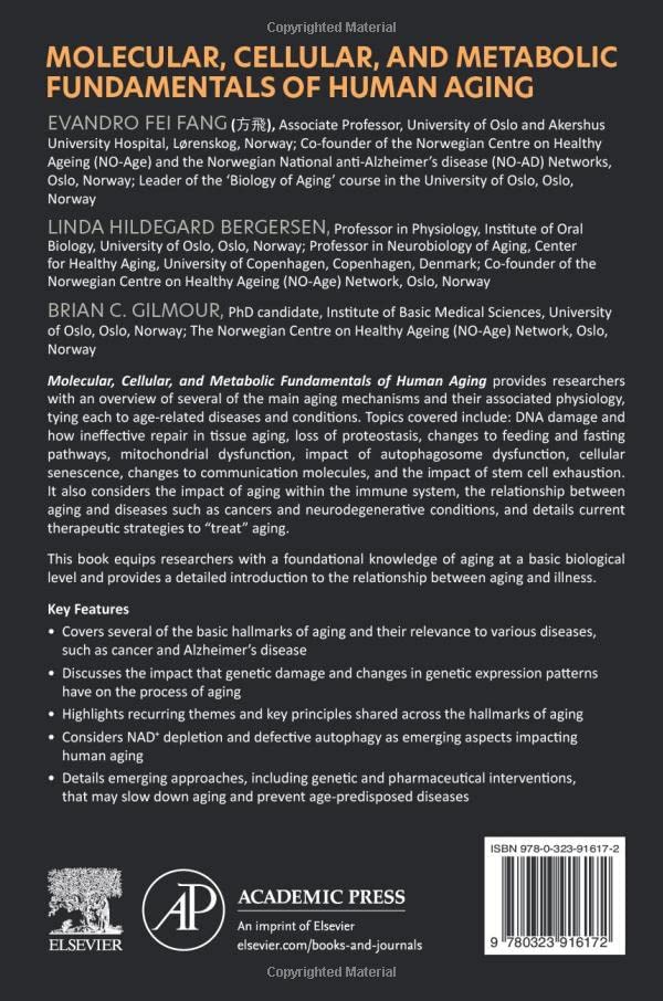 Molecular, Cellular, and Metabolic Fundamentals of Human Aging - Essential Guide for Researchers, Students, and Healthcare Professionals | Study Human Biology, Anti-Aging Science, and Longevity Research