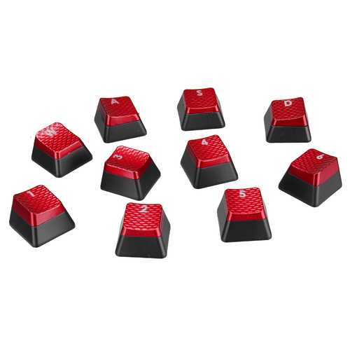 10-Piece Backlit Translucent WASD Keycap Set for MX Switch Mechanical Keyboards - Compatible with Corsair, FPS Gaming, Typing & Custom Keyboard Builds