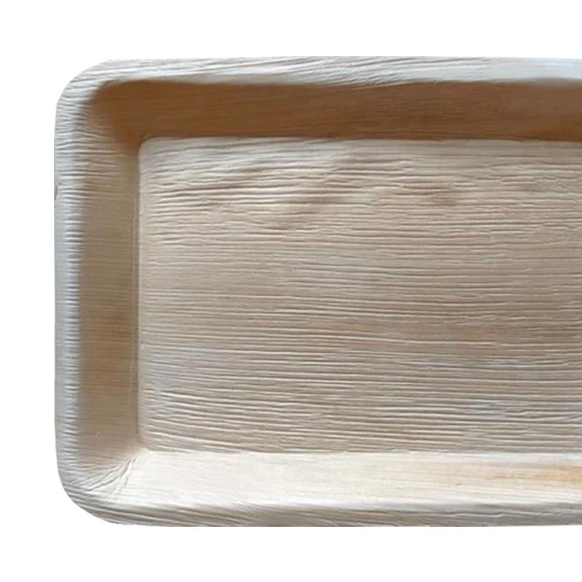 Eco-Friendly Palm Leaf Disposable Dinner Plates - 100% Biodegradable & Compostable - 14