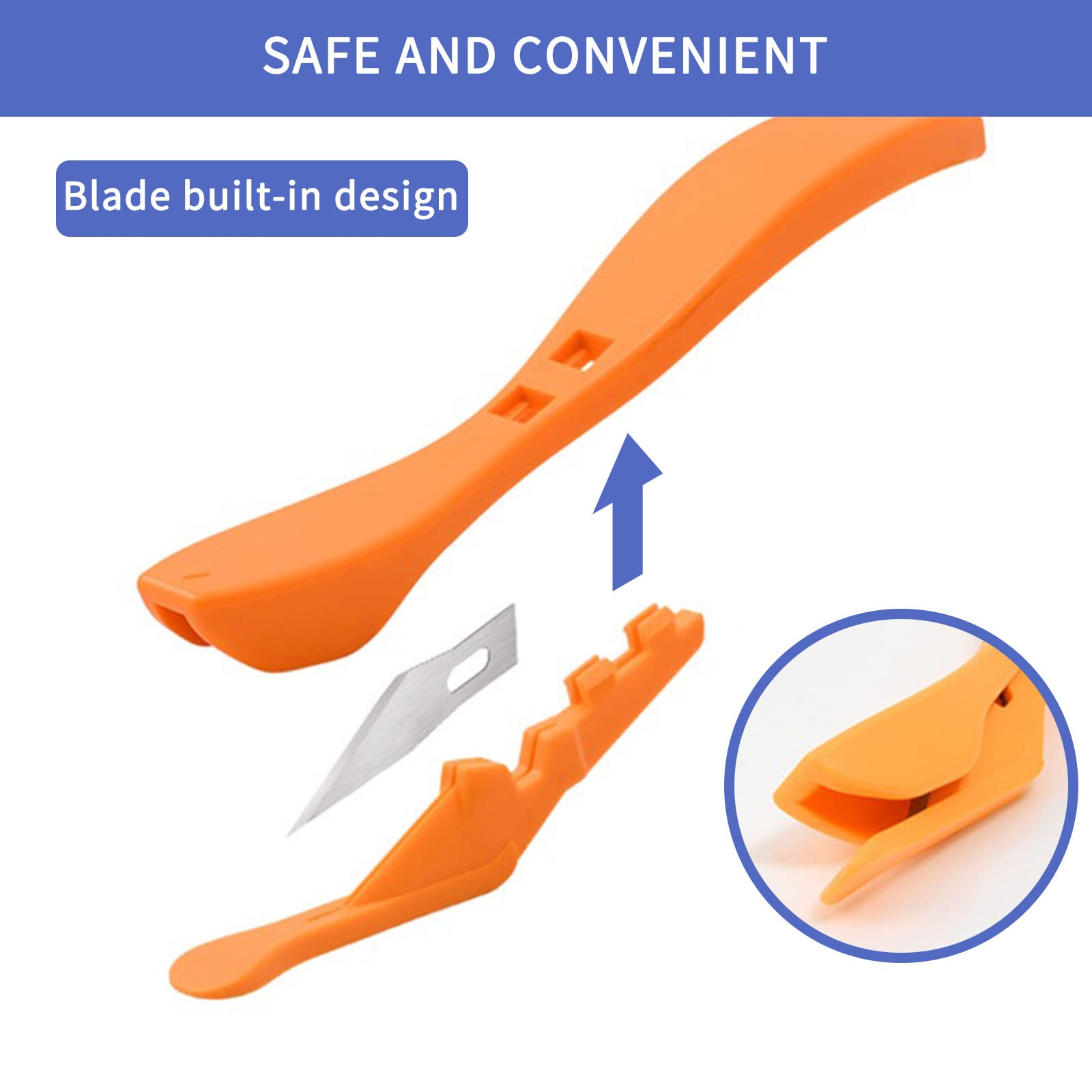 3-Pack Wrapping Paper Cutter Tool - Handheld Blade Slicer for Gift Wrapping - Safe & Easy Cutting Tool for Wrapping Paper, Vinyl & Craft Paper - Perfect for Christmas Presents, Birthday Gifts & DIY Crafts (Ideal for Home, Office & Party Gift Wrapping)