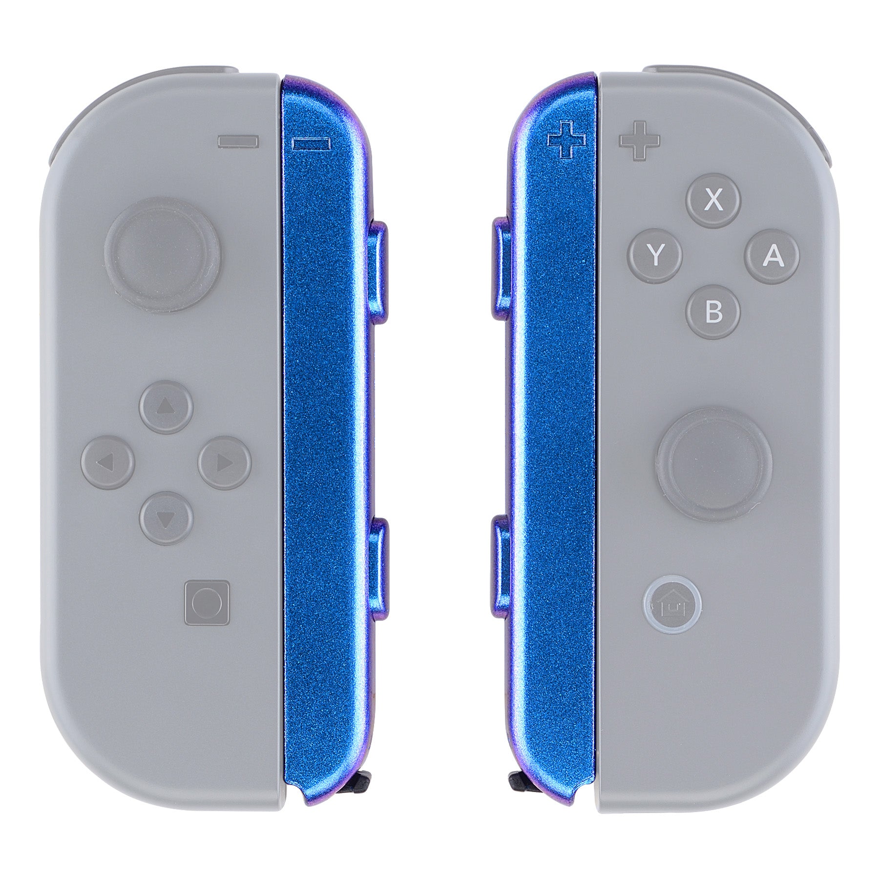 eXtremeRate Chameleon Purple Glossy Replacement Shell for Nintendo Switch Joy-Con (2 Pack) - Custom Joy-Con Wrist Strap Housing Buttons - Perfect for Gaming, Travel & Switch Accessories Collection