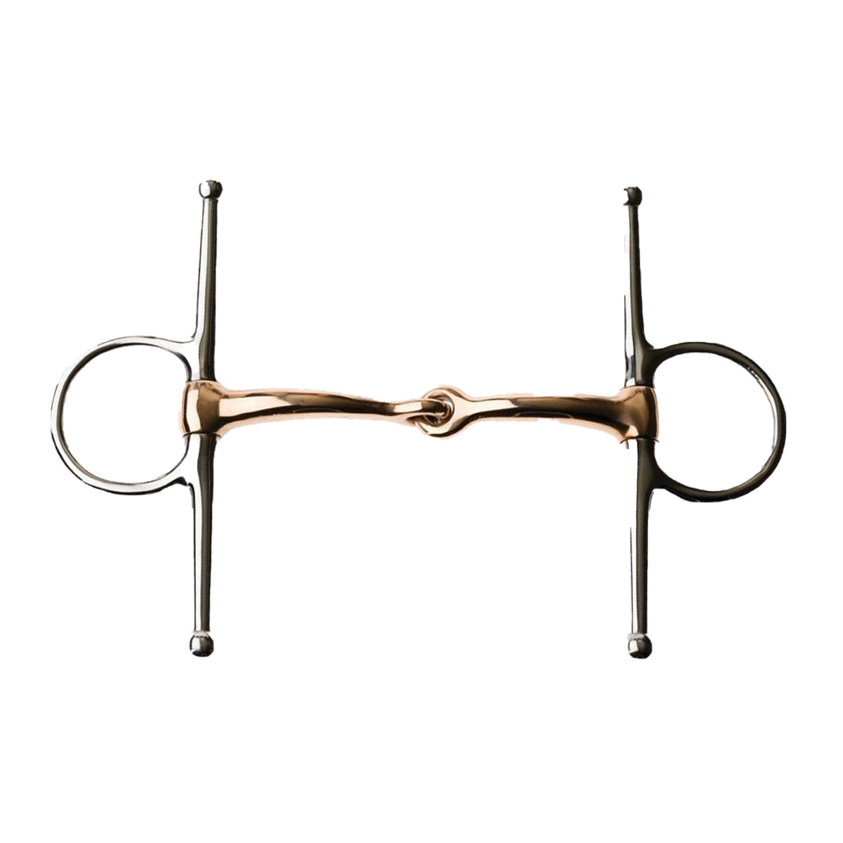 JP Korsteel Copper Full Cheek Snaffle Bit for Horses - Comfortable Training Bit for Dressage, Jumping & Trail Riding