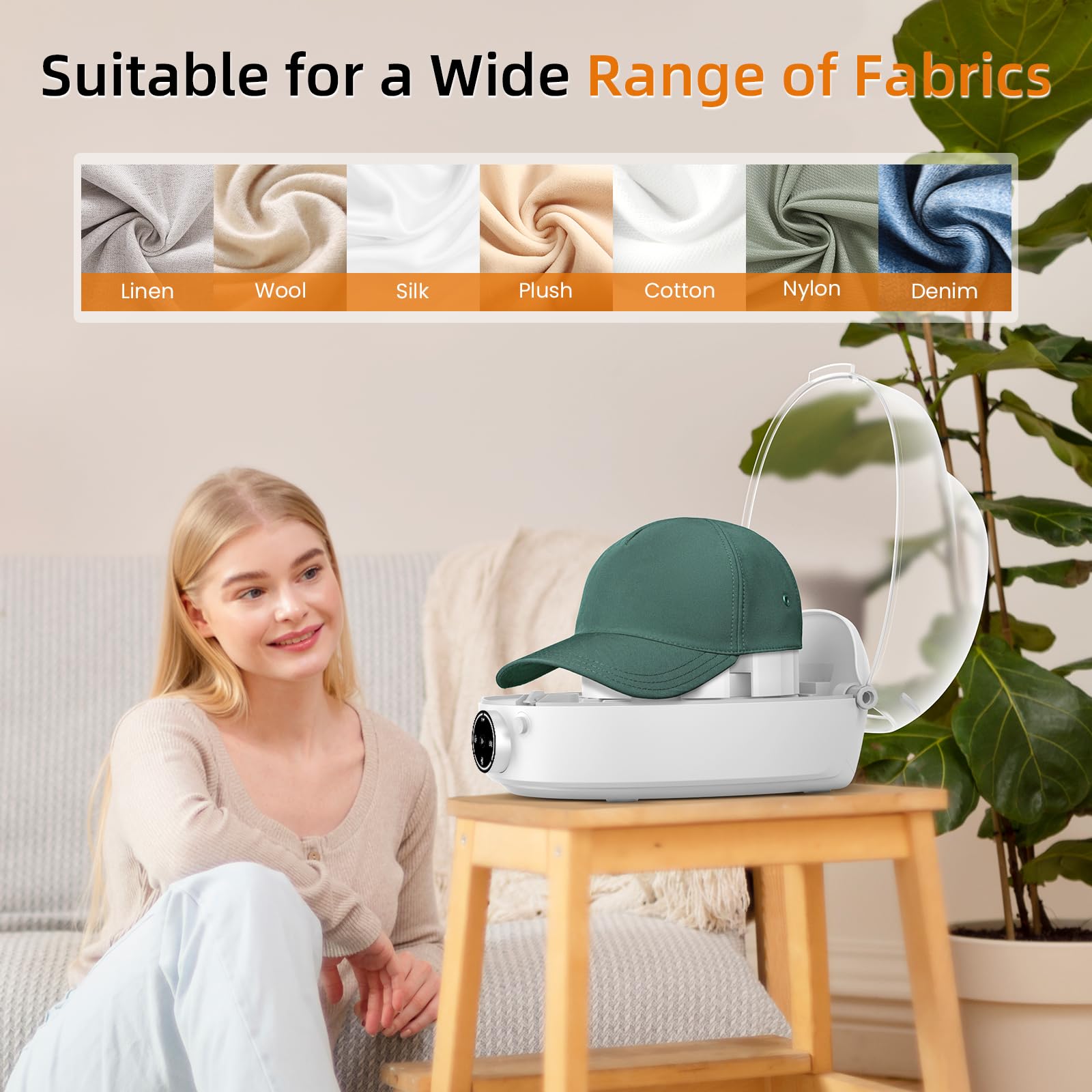 Arien Automatic Hat Shaper & Cleaner Machine - Steam Cleaning, Ironing & Drying for Baseball Caps, Bucket Hats - Restores Misshapen Hats - Perfect for Home, Travel & Hat Care Businesses