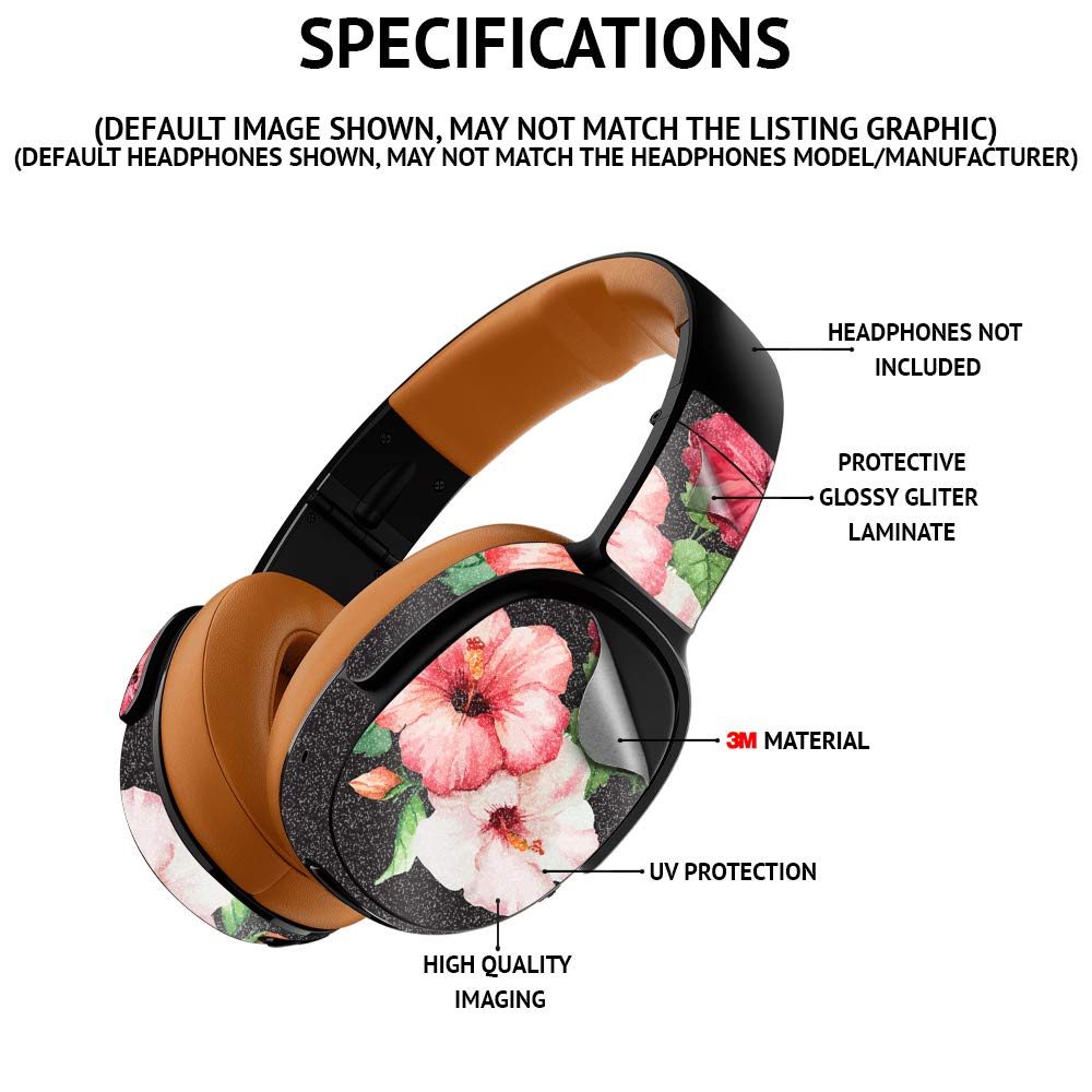 MightySkins Glossy Glitter Skin Cover for Beats Solo 3 Wireless Headphones - Lavender Purple | Protective & Durable High-Gloss Vinyl Wrap | Easy to Apply, Remove & Reusable | Made in USA | Perfect for Gym, Travel & Fashion Accessories