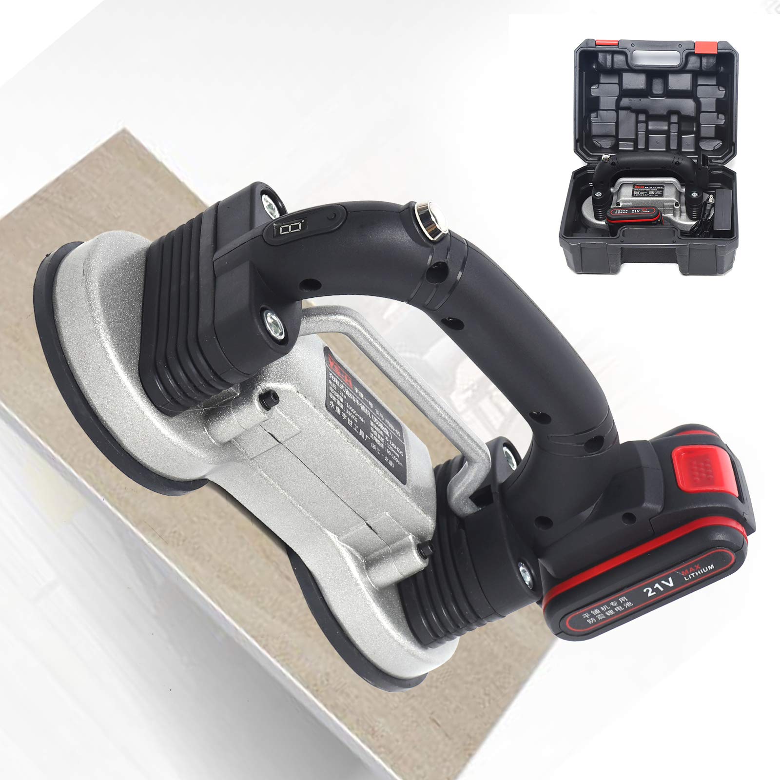 Automatic Rechargeable Tile Leveling Machine - 110V Electric Tiling Tool with 23.6-59.1