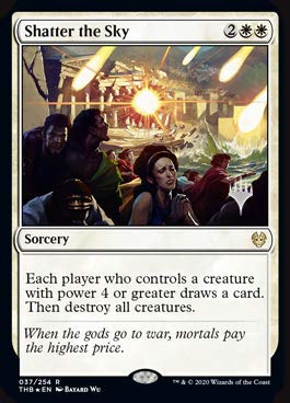 Magic: The Gathering - Shatter The Sky Promo Pack | Theros Beyond Death MTG Card | Collectible Trading Card Game for Deck Building & Strategy Battles