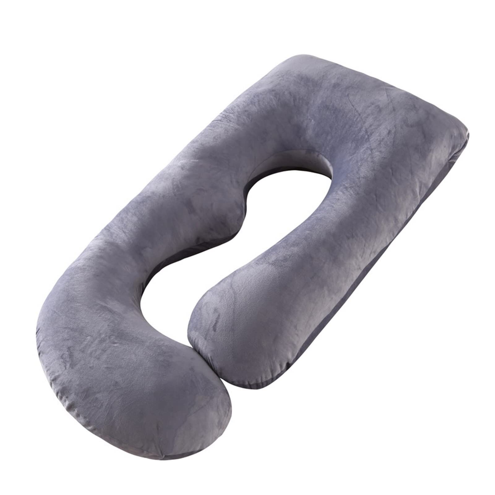 **Shangmaoyo Pregnancy Body Pillow for Women - Maternity Support Pillow for Back, Belly, Hip & Leg Pain Relief - Soft Nursing Pillow with Removable Cover (Grey) - Perfect for Sleeping, Nursing & Comfort During Pregnancy**
