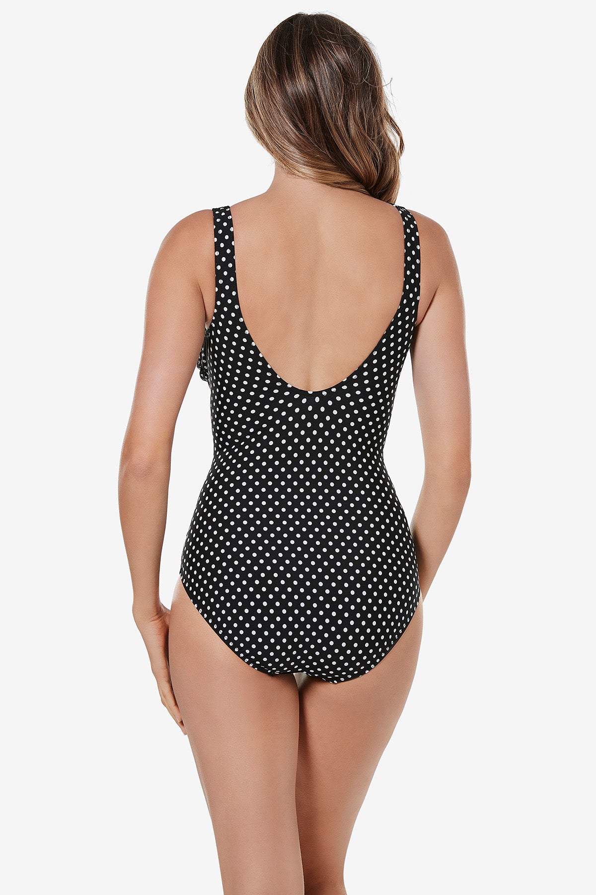 DD Cup Spot On Wrap One Piece Swimsuit - Sexy High Neck Monokini for Women, Perfect for Beach Vacation & Pool Party