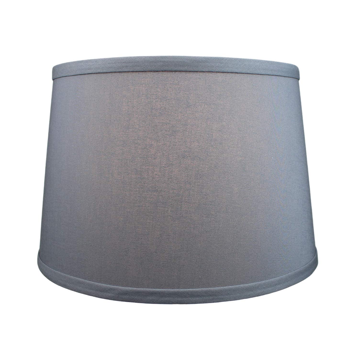 Premium Set of 2 Linen Graphite Lamp Shades - 10