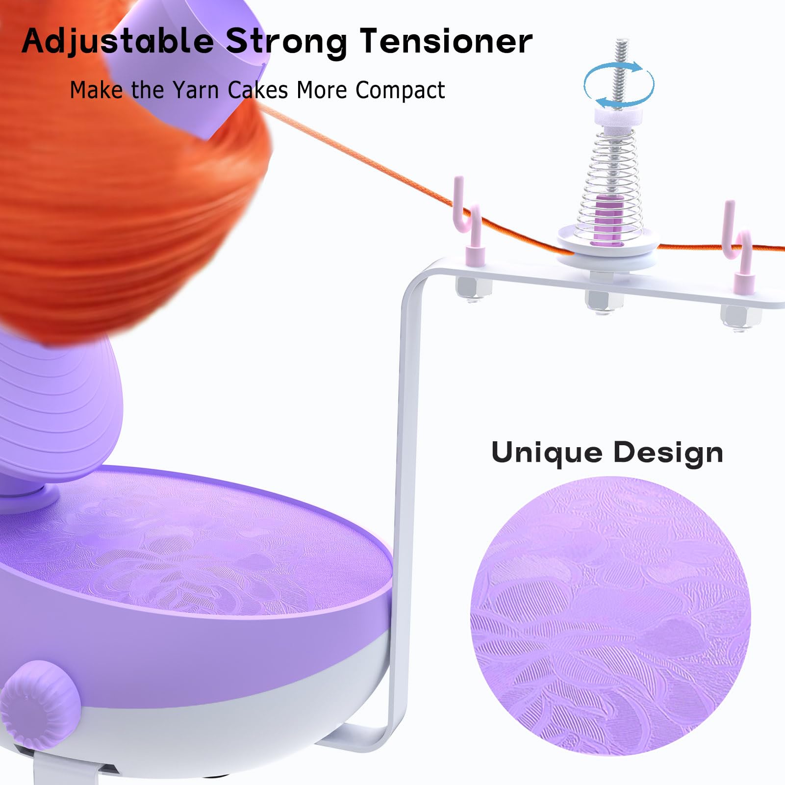 DAFENCHI Electric Yarn Winder & Swift Set - Automatic Large Yarn Ball Winder Machine for Knitting, Crocheting, Weaving - Adjustable Speed Yarn Spinner for Perfect Yarn Cakes - Ideal for Home Crafting, DIY Projects & Professional Use