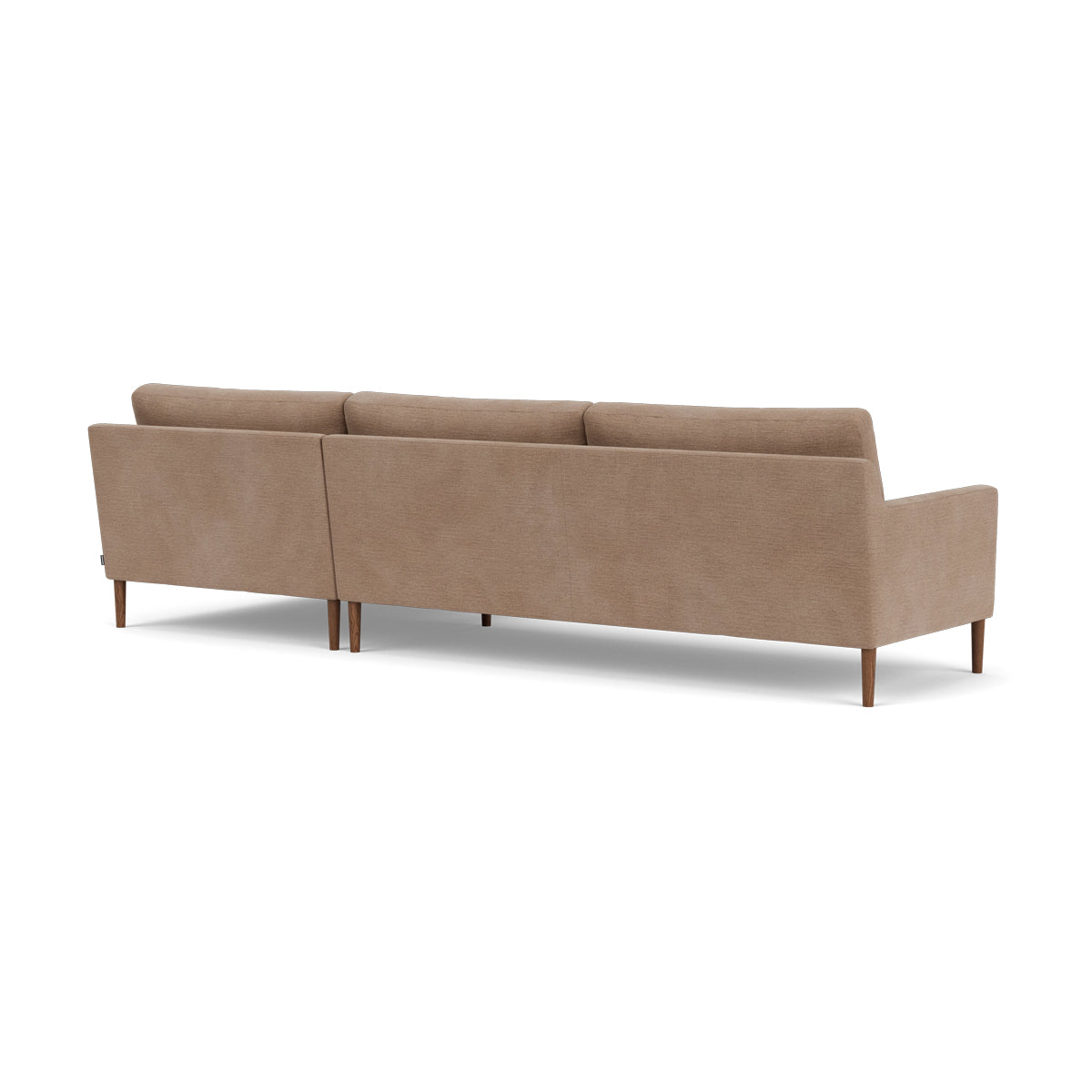 Astha Fabric Right Chaise Sofa - Modern Upholstered Sectional Couch for Living Room, Lounge & Small Spaces