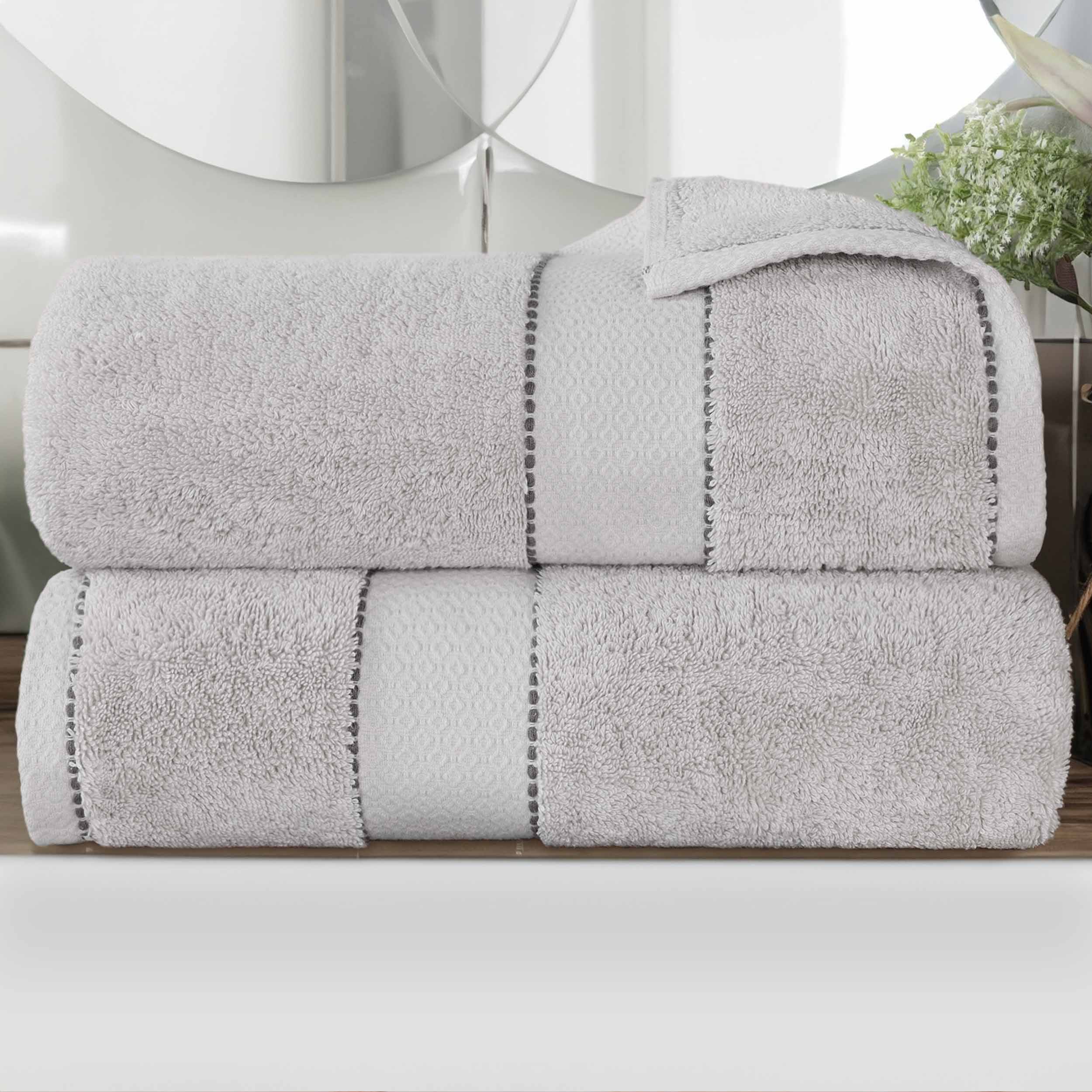 Premium Egyptian Giza Cotton Bath Towel Set of 2 - Ultra Absorbent & Soft Luxury Bath Sheets for Spa, Hotel & Home Use - Made in Egypt with Long-Staple Cotton