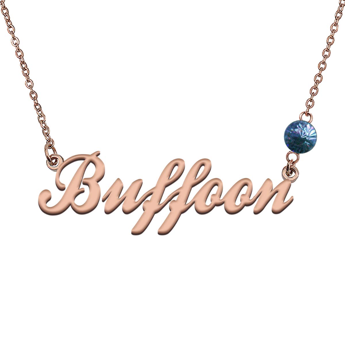 LikeFun Custom Name Necklace with Birthstone - Personalized Jewelry for Women - Perfect Gift for Birthday, Anniversary & Mother's Day