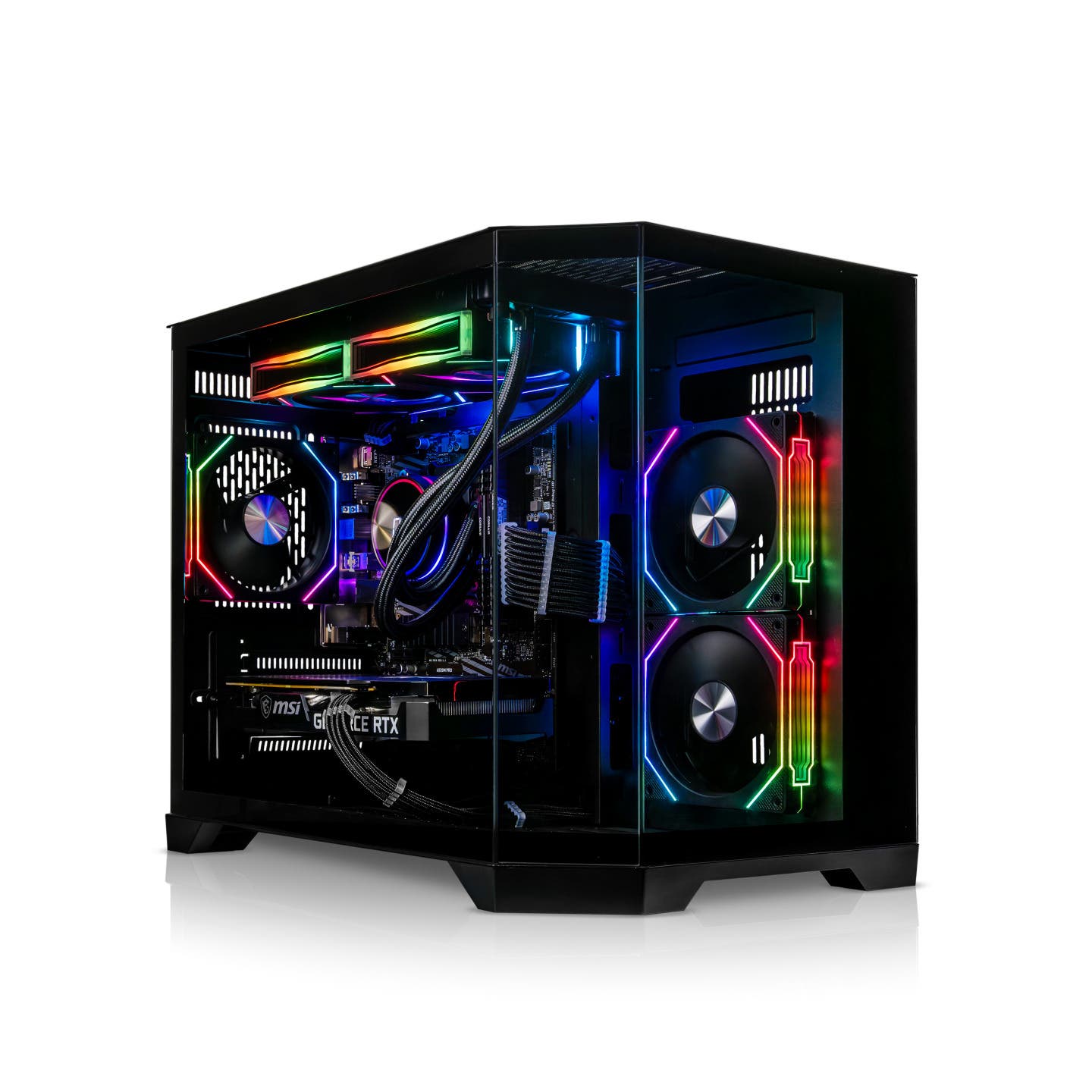 AMD Ryzen 5 5600X 6-Core Gaming PC with NVIDIA RTX 4060 Ti 8GB GDDR6 - High Performance Desktop Computer for 1440p Gaming, Streaming & Content Creation