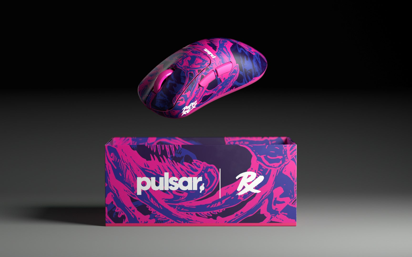Pulsar Xlite V4 Medium Wireless Gaming Mouse PRX Edition - 8K Dongle Included - Lightweight Ergonomic Design for FPS, MOBA, and Esports Gaming
