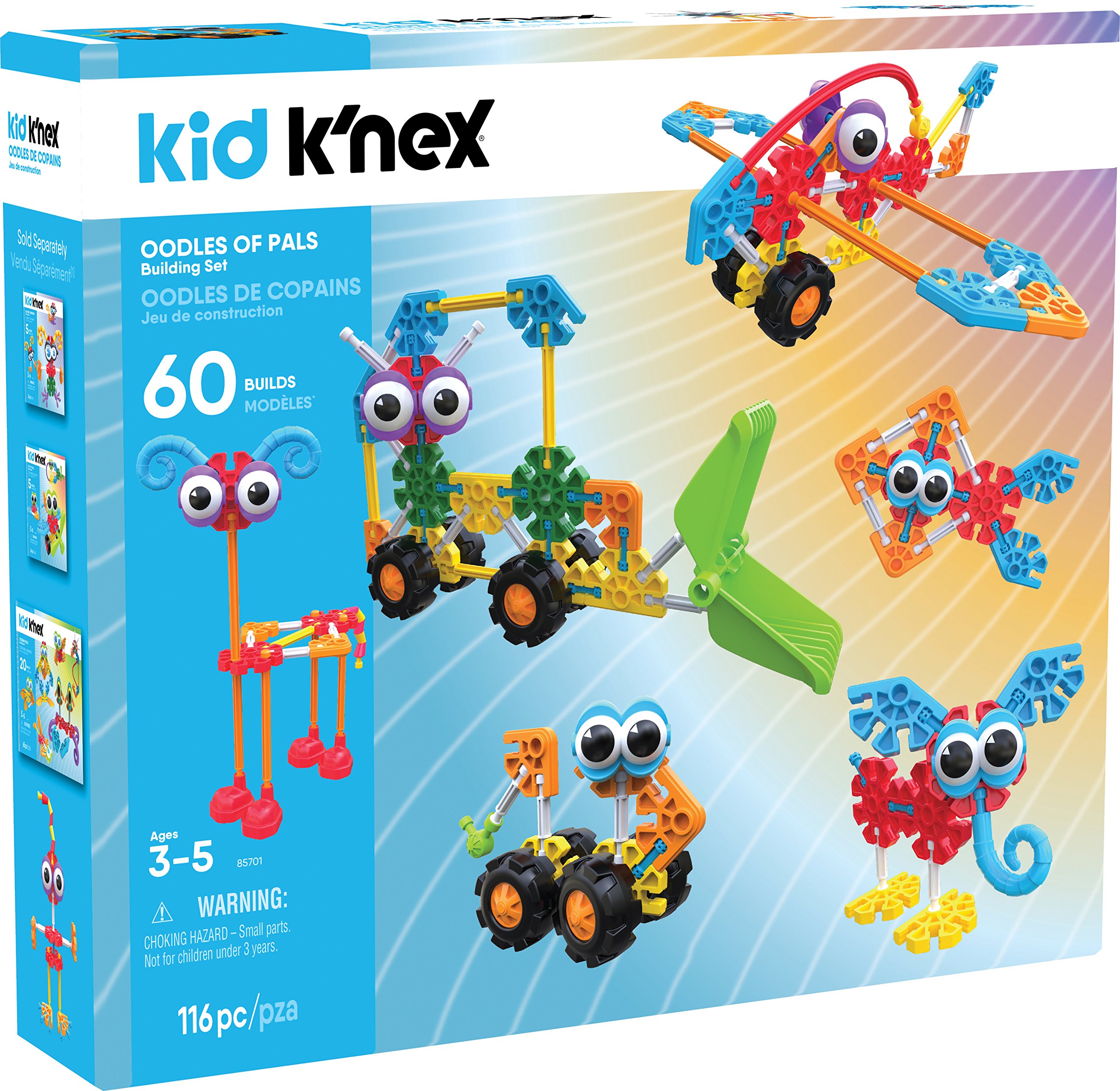 K'NEX 85701 Oodles of Pals Building Set - 116-Piece Educational Construction Toy for Kids Ages 3+ | STEM Learning, Creative Play & Fine Motor Skills Development | Perfect for Preschoolers, Birthday Gifts & Classroom Activities