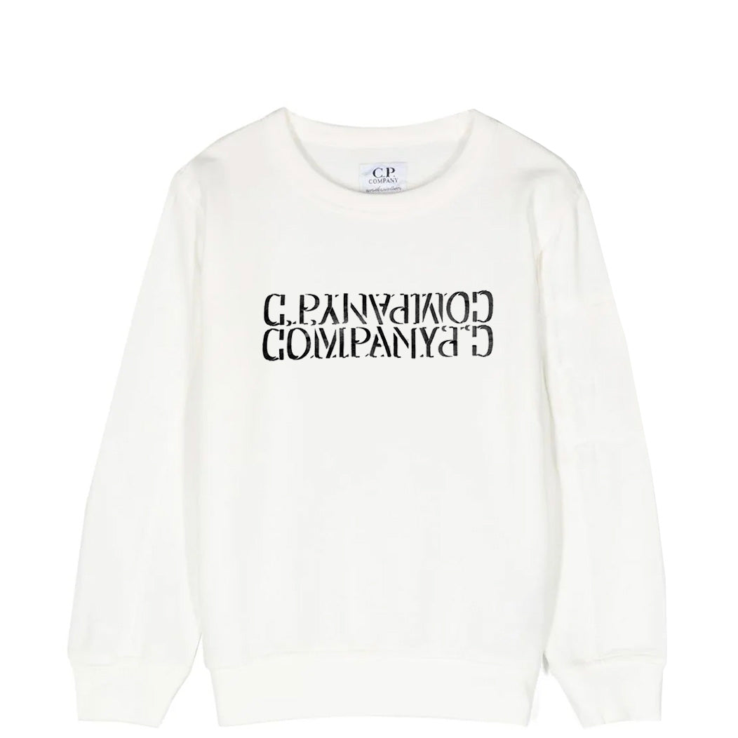 Kids CP Company Mirror Logo Sweatshirt - Trendy Boys & Girls Pullover Hoodie for School, Casual Wear & Family Outings