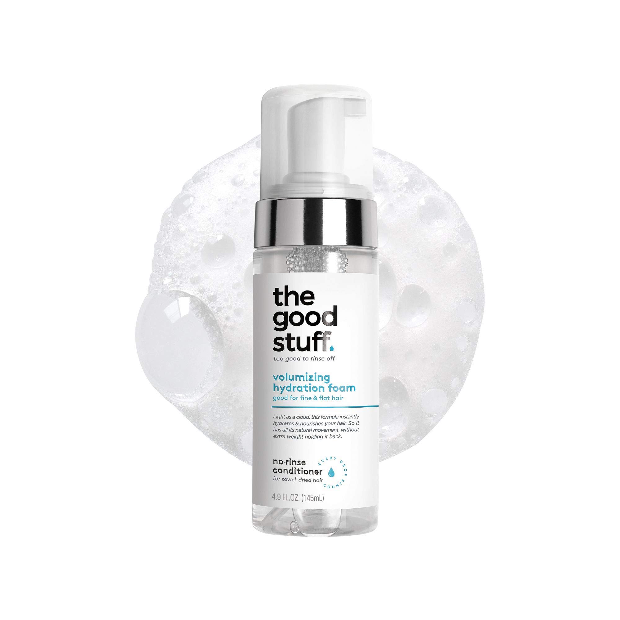 The Good Stuff Volumizing Hydration Foam Conditioner for Fine Hair - 4.9 oz | Lightweight Moisturizing & Thickening Hair Care | Perfect for Daily Use & Styling