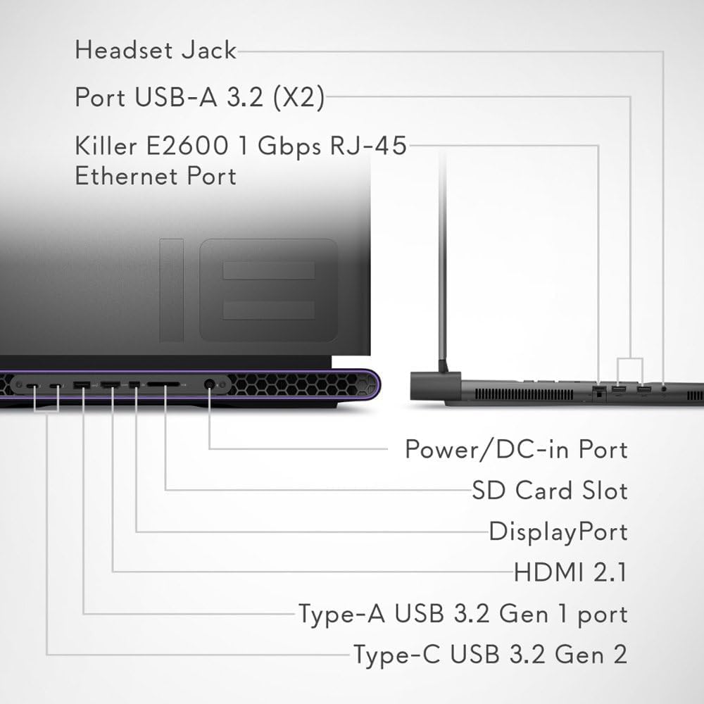 Alienware M18 R2 Gaming Laptop - i9 RTX 4080 for Pro Gaming & Streaming