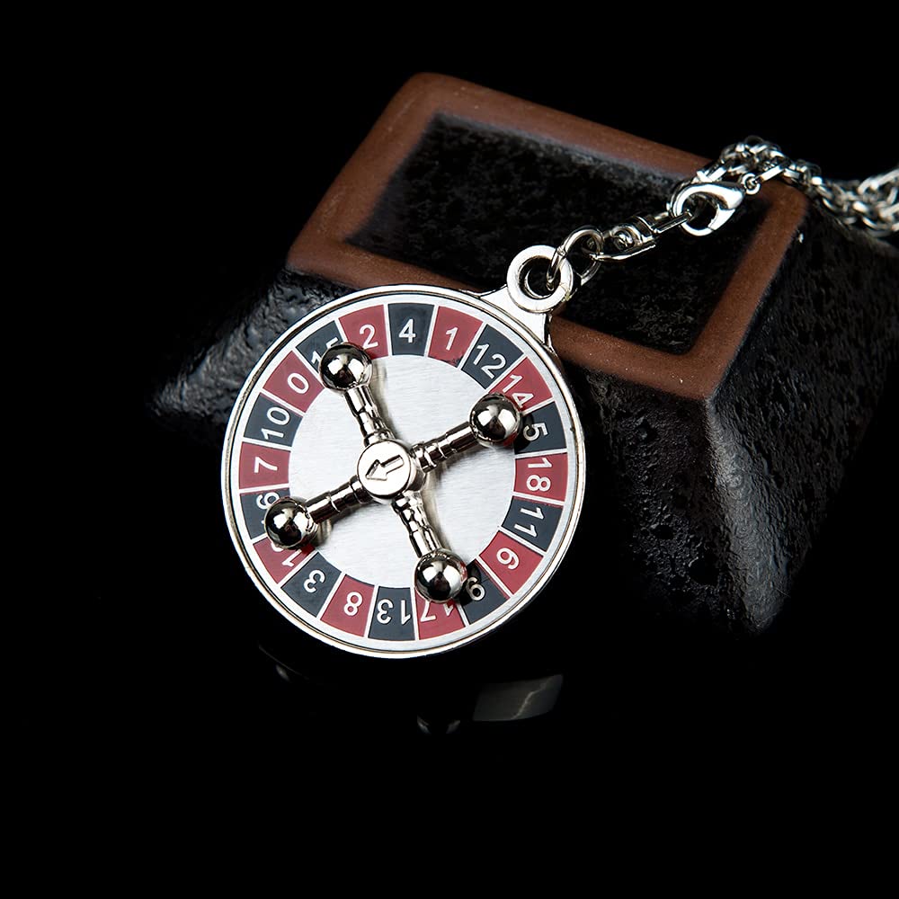 Rotating Russian Roulette Car Compass Pendant - Fractional Design Hanging Charm for Rearview Mirror Decoration | Perfect for Road Trips & Adventure Seekers
