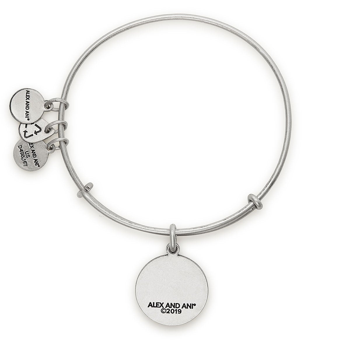 Always in My Heart Charm Bangle - Sterling Silver Adjustable Bracelet for Women, Gift for Her, Anniversary, Valentine's Day - Perfect for Romantic Occasions & Everyday Wear