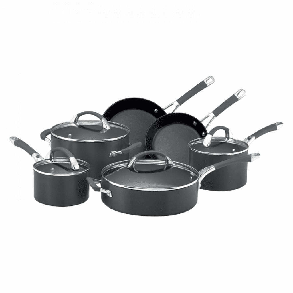 Anolon Endurance+ 6-Piece Nonstick Cookware Set - Pots and Pans for Frying, Sautéing & Boiling - Perfect for Home Cooking & Professional Kitchens