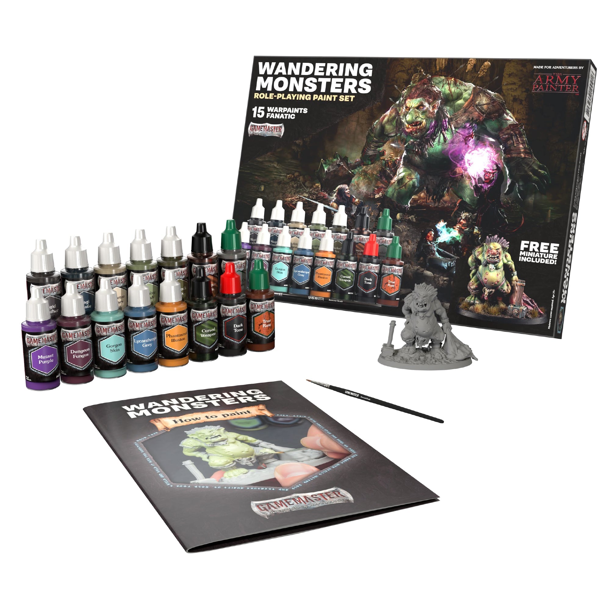 GameMaster: Wandering Monsters RPG Paint Set for Tabletop Miniatures & D&D Campaigns - Perfect for Dungeon Masters and Fantasy Role-Playing Games